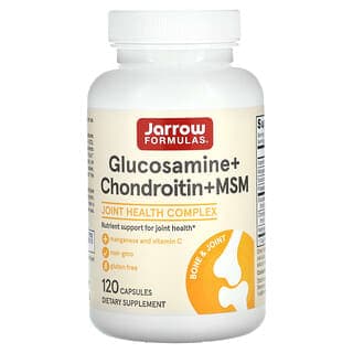 Jarrow Formulas, 殼糖胺 + 軟骨素 + MSM，120 粒膠囊