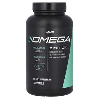 JYM Supplement Science, Omega 魚油，120 粒魚軟膠囊（每粒軟膠囊 1300 毫克）