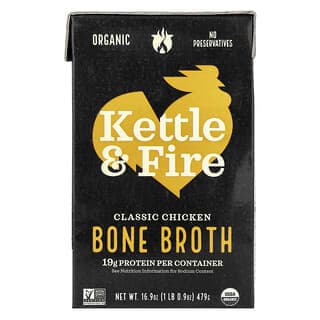 Kettle & Fire, 骨湯，經典雞肉味，16.9 盎司（479 克）