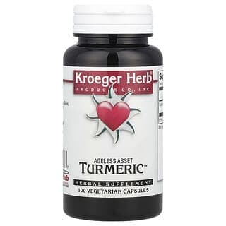 Kroeger Herb Co, Ageless Asset，姜黃™，100 粒素食膠囊（每粒膠囊 450 毫克）