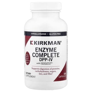 Kirkman Labs, EnZym Complete 消化酶膠囊，含 DPP-IV 和 ISOGEST®，180 粒裝