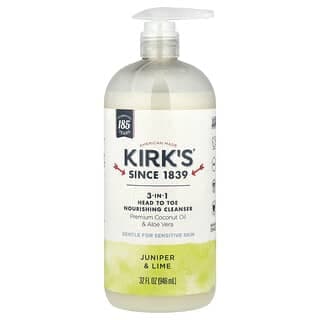 Kirk's, 3 合 1 全身滋養清潔乳，杜松和酸橙，32 液量盎司（946 毫升）