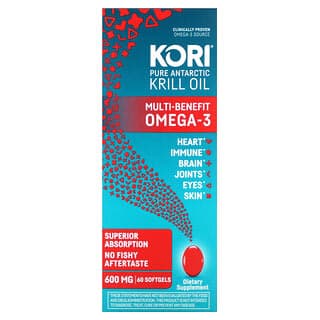 Kori, 全淨南極磷蝦油，多重益處 Omega-3，60 粒軟膠囊