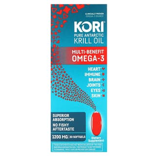 Kori, 全淨南極磷蝦油，多重益處 Omega-3，30 粒軟膠囊