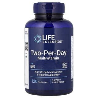 Life Extension, 每日兩粒綜合維生素，120 錠
