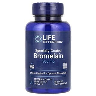 Life Extension, 特殊塗層鳳梨蛋白酶腸溶片， 500毫克， 60片