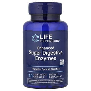 Life Extension, 加強的超級消化酶，60 粒素食膠囊