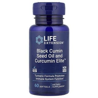 Life Extension, 黑種草籽油和 Curcumin Elite™ 姜黃素精華軟膠囊，60 粒