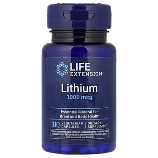 Life Extension, 鋰，1,000 微克，100 粒素食膠囊