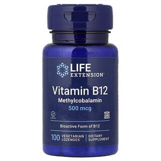 Life Extension, B12, Methylcobalamin, 500 mcg, 100 Vegetarian Lozenges