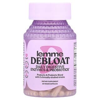 Lemme, 舒緩脹氣，日常消化酶和益生菌，60 粒全素膠囊