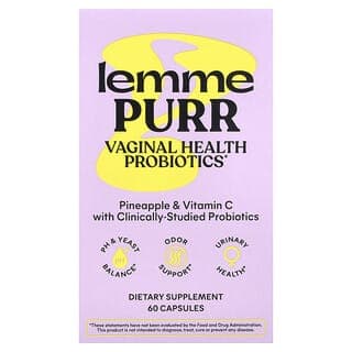 Lemme, Purr，女性私密部位健康幫助益生菌，60 粒全素膠囊