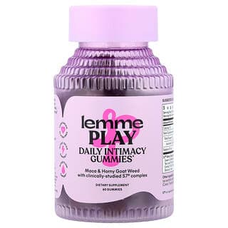 Lemme, Play, Daily Intimacy Gummies, Cherry, 60 Gummies