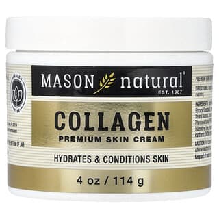 Mason Natural, 膠原蛋白高級護膚霜，梨子味，4 盎司（114 克）