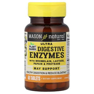 Mason Natural, 植物基超消化酶，60 片