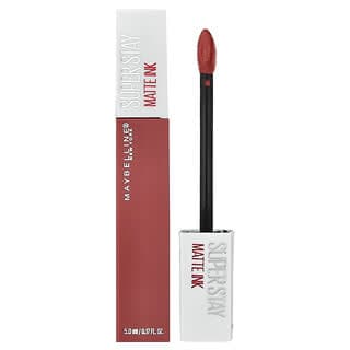 Maybelline, 長久持妝，啞光墨水，130 積極主動，0.17 液量盎司（5 毫升）