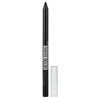 Maybelline, Tattoo Studio，眼線筆，可削式凝膠眼線筆，防水，900 深邃墨黑，0.04 盎司（1.2 克）