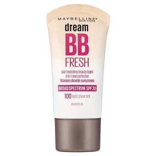 Maybelline, Dream BB Fresh，保濕型美膚霜，SPF 30，110 淺調薄透色，1 液量盎司（30 毫升）