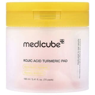 Medicube, 曲酸姜黃棉片，70 片，5.41 液量盎司（160 毫升）