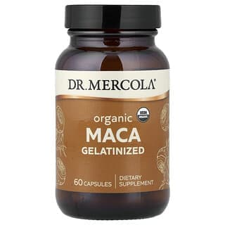 Dr. Mercola, 有機糊化瑪卡膠囊，60 粒膠囊（每粒膠囊 500 毫克）