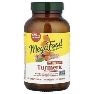 MegaFood, 薑黃素片，90 片