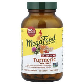 MegaFood, 姜黃素，特強型，肝臟，90 片