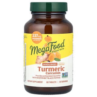 MegaFood, 薑黃素全身支援迷你片，60 片