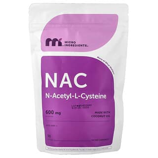 Micro Ingredients, 含 NAD+ 的 NAC（N-乙酰半胱氨酸）軟膠囊，300 粒