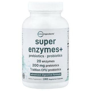 Micro Ingredients, 超級酶+，240 粒素食膠囊
