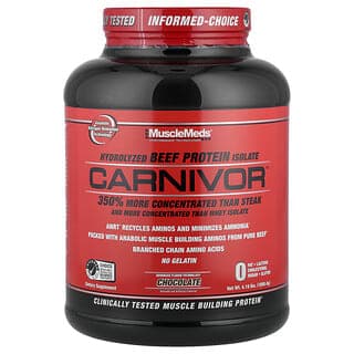 MuscleMeds, Carnivor™，水解分離牛肉蛋白分，巧克力味，4.19 磅（1898.4 克）
