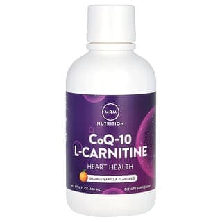 MRM Nutrition, 液體輔酶 Q10 L-肉堿，柳丁香草味，16 液量盎司（480 毫升）
