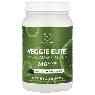 MRM Nutrition, Veggie Elite，性能蛋白質，巧克力摩卡，2.45 磅（1110 克）