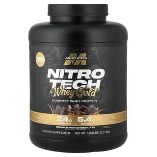 MuscleTech, Nitro-Tech ，全乳清黃金，雙重濃郁巧克力，5 磅（2.27 千克）