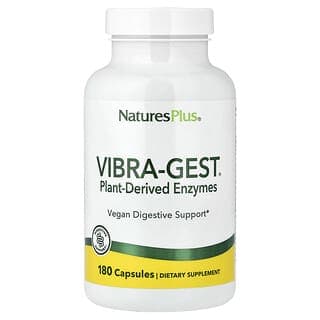 NaturesPlus, Vibra-Gest®，植物源酶，180 粒膠囊