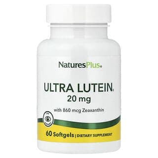 NaturesPlus, Ultra Lutein®，20 毫克，60 粒軟膠囊