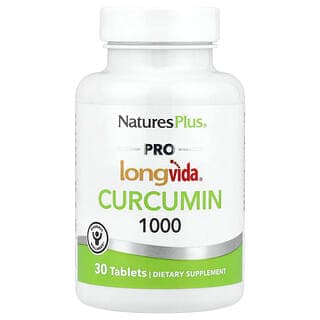 NaturesPlus, Pro Longvida® 姜黃素 1000，1000 毫克，30 片
