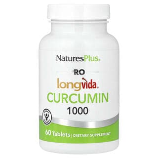 NaturesPlus, Pro Longvida 薑黃素 1000，1000 毫克，60 片