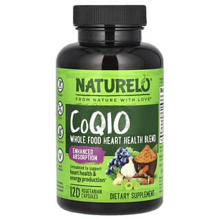 NATURELO, 輔酶 Q10，全食心臟健康混合物，120 粒素食膠囊