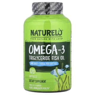 NATURELO, 歐米伽-3 甘油三酯魚油軟凝膠，1100 毫克，120 粒