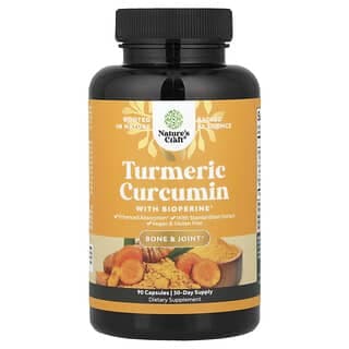 Nature's Craft, 含 BioPerine® 的薑黃，90 粒膠囊