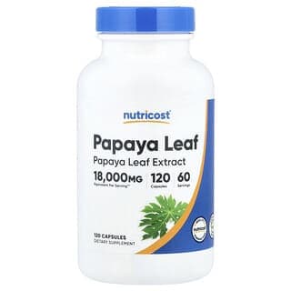 Nutricost, 木瓜葉，120 粒膠囊（每粒膠囊 600 毫克）
