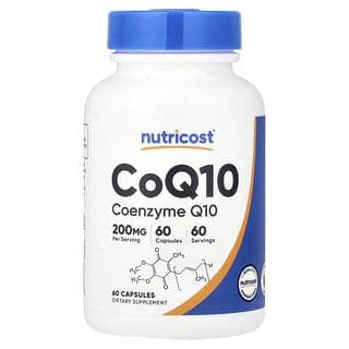 Nutricost, 輔酶 Q10，200 毫克，60 粒膠囊