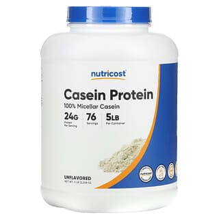 Nutricost, 酪蛋白，原味，5 磅（2268 克）