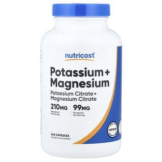 Nutricost, 鉀 + 鎂，240 粒膠囊