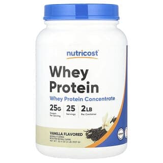 Nutricost, 濃縮乳清蛋白，香草味，2 磅（907 克）