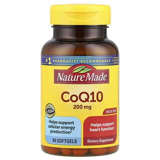Nature Made, 輔酶 Q10，200 毫克，80 粒軟膠囊