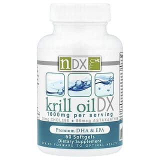 Natural Dynamix (NDX), 磷蝦油 DX，優質 DHA 和 EPA，60 粒軟膠囊