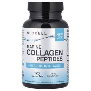 NeoCell, 海洋膠原蛋白肽 + 透明質酸，120 粒膠囊