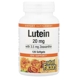 Natural Factors, 含玉米黃質的葉黃素，120 粒軟膠囊