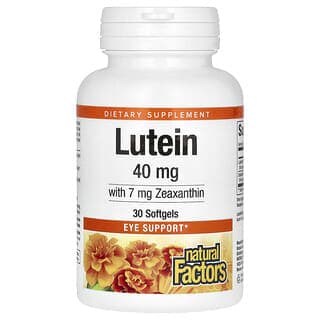 Natural Factors, 葉黃素，40 毫克，30 粒軟膠囊